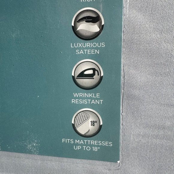 ULTRACOOL Coolcomfort Queen Sheet Set Blue - Picture 3 of 9